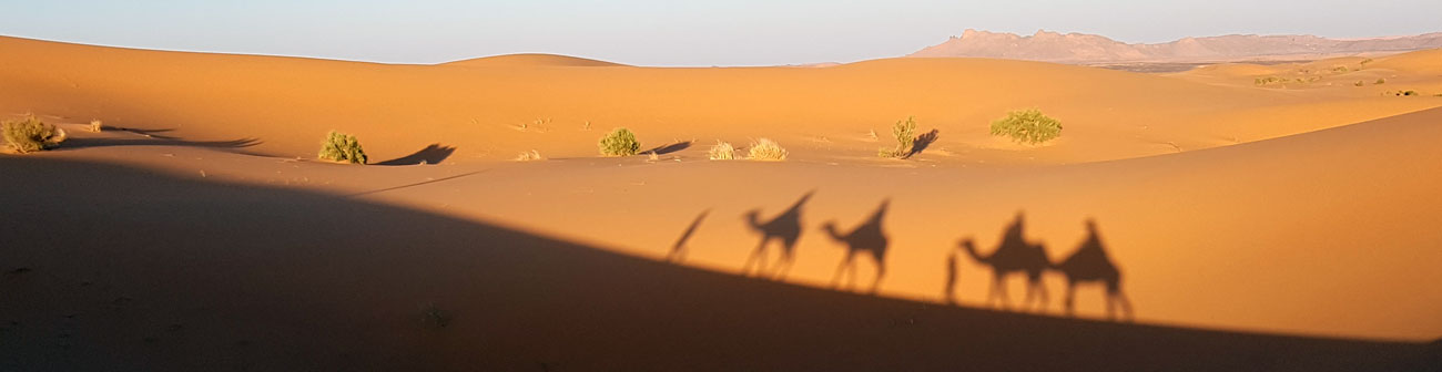Erg Znagui bei Sonnenuntergang