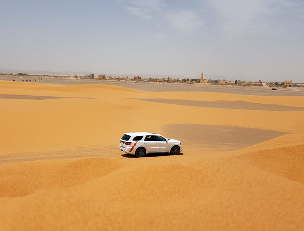 Fotoshooting in den Dünen von Merzouga